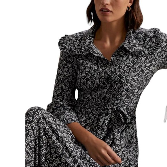 NWT Boden Long Sleeve Midi Floral Dress Size US 6 - Picture 4 of 9